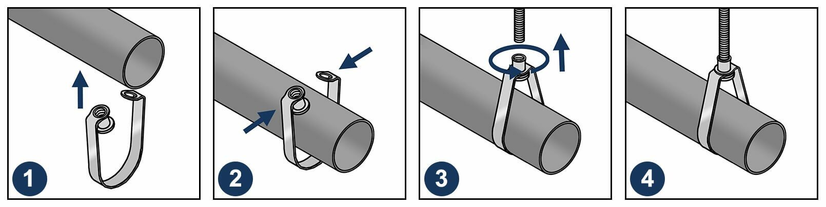 Хомут спринклерный с гайкой LC-SN-монтаж