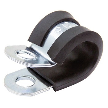 Хомут р-образный LC-RUBBER 6-15 обрезиненный цинк купить оптом в STALMAX