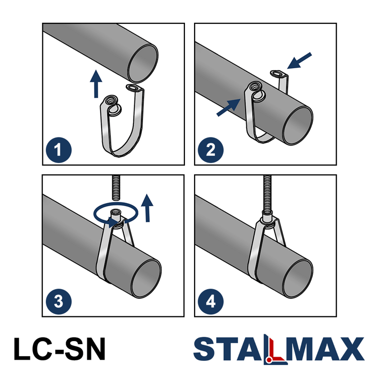 Хомут спринклерный с гайкой STALMAX LC-SN 1" (34-36) оцинкованная сталь